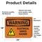 Signmission Electrical Shock Hazard With Symbol OSHA Warning Sign, Vinyl Decal, 24in W x 18in L, 2PK OS-2PACK-WS-D-1824-L-12100 - alternate 2